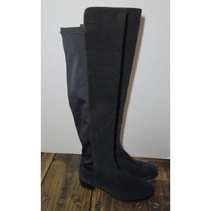 Blondo Waterproof Knee High Boot Black Suede Size 7.5 M B5302